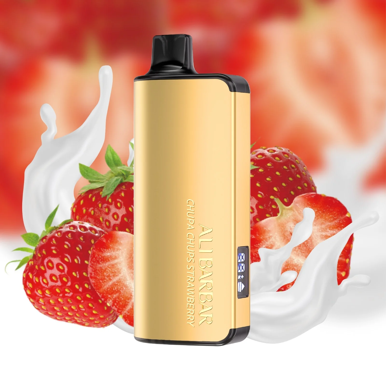 Wholesale Alibarbar Ingot 9000 Puffs Chuppa Chupps Strawberry